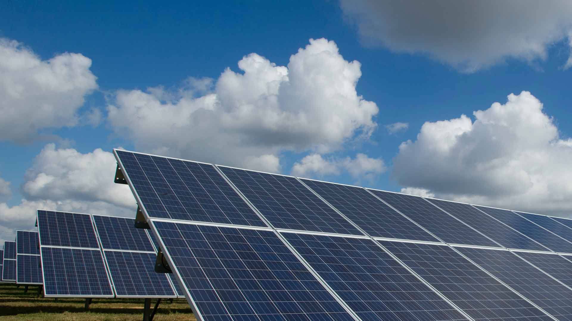 Large scale solar farm